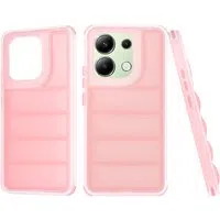 Custodia per Xiaomi Redmi Note 13 4G, Techsuit, Wave Shield, Rosa — 3