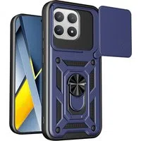 Custodia per Xiaomi Poco F8 Pro, Techsuit, CamShield, Blu — 3
