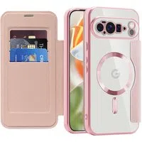 Custodia MagSafe per Google Pixel 10 Pro XL, Techsuit, SmartMag Book, Rosa — 3