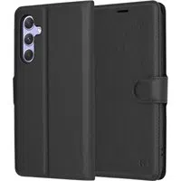 Custodia per Samsung Galaxy A54 A546, Techsuit, Leather Folio, Nera — 3