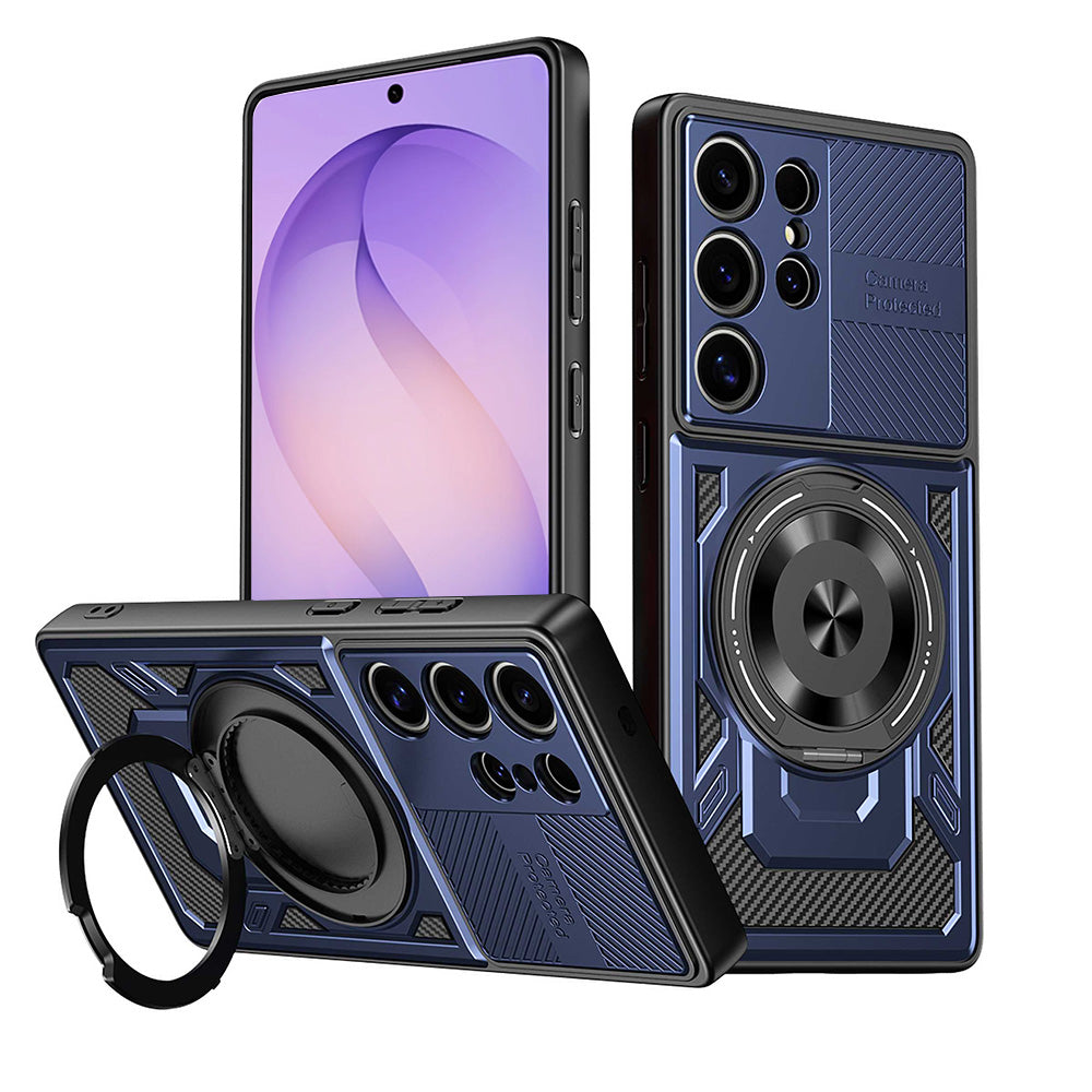 Techsuit Custodia per Samsung Galaxy S26 Ultra S948, Techsuit, RuggedCam, Blu