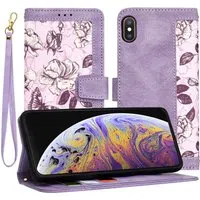 Custodia per Apple iPhone XS Max, Techsuit, FlipCraft, Viola — 3