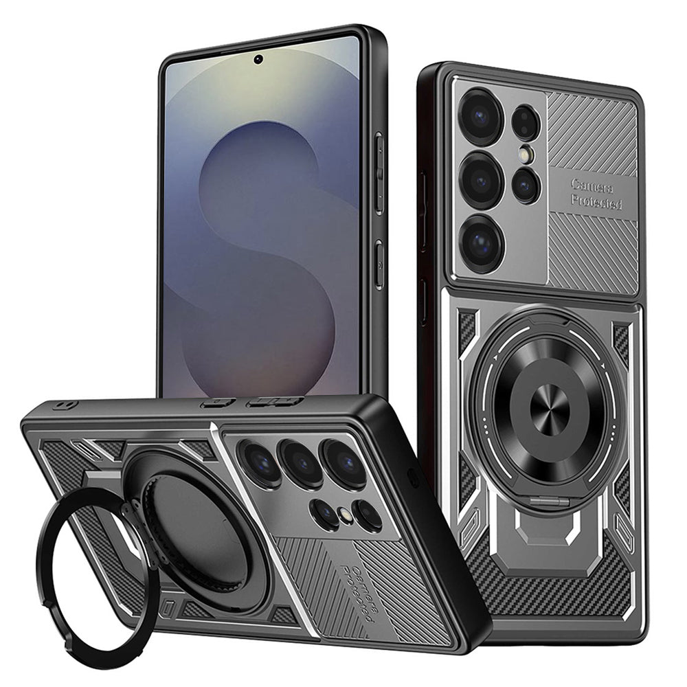Techsuit Custodia per Samsung Galaxy S25 Ultra S938, Techsuit, RuggedCam, Grigio