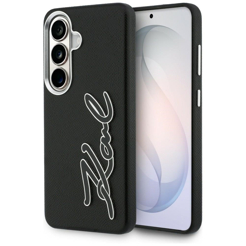 Karl Lagerfeld Custodia per Samsung Galaxy S26 S942, Karl Lagerfeld, Signature Resin Logo, Nera