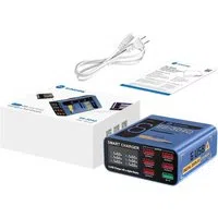 Caricabatterie Stazione Sunshine SS-304Q, 30W, 3.5A, 6 x USB-A, Blu — 3