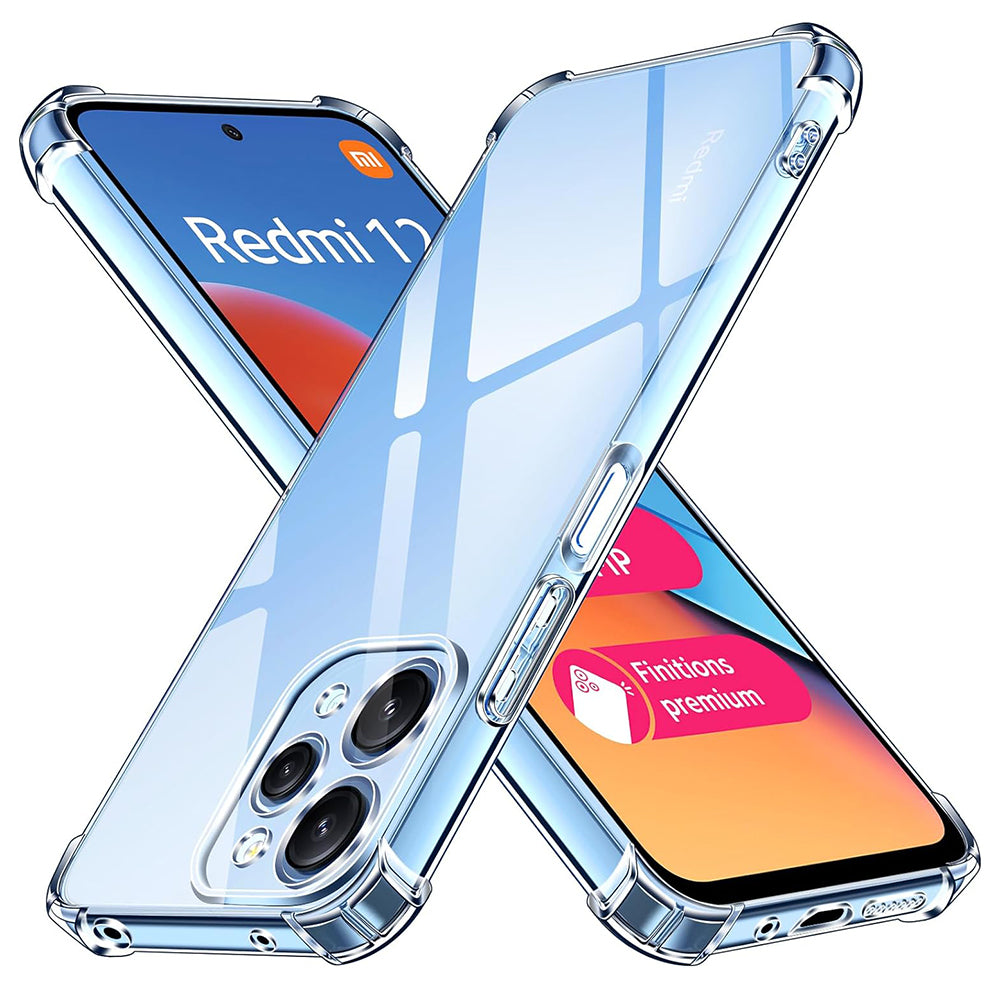 Custodia per Xiaomi Redmi 12 5G / 12, Techsuit, Shockproof Clear, Trasparente