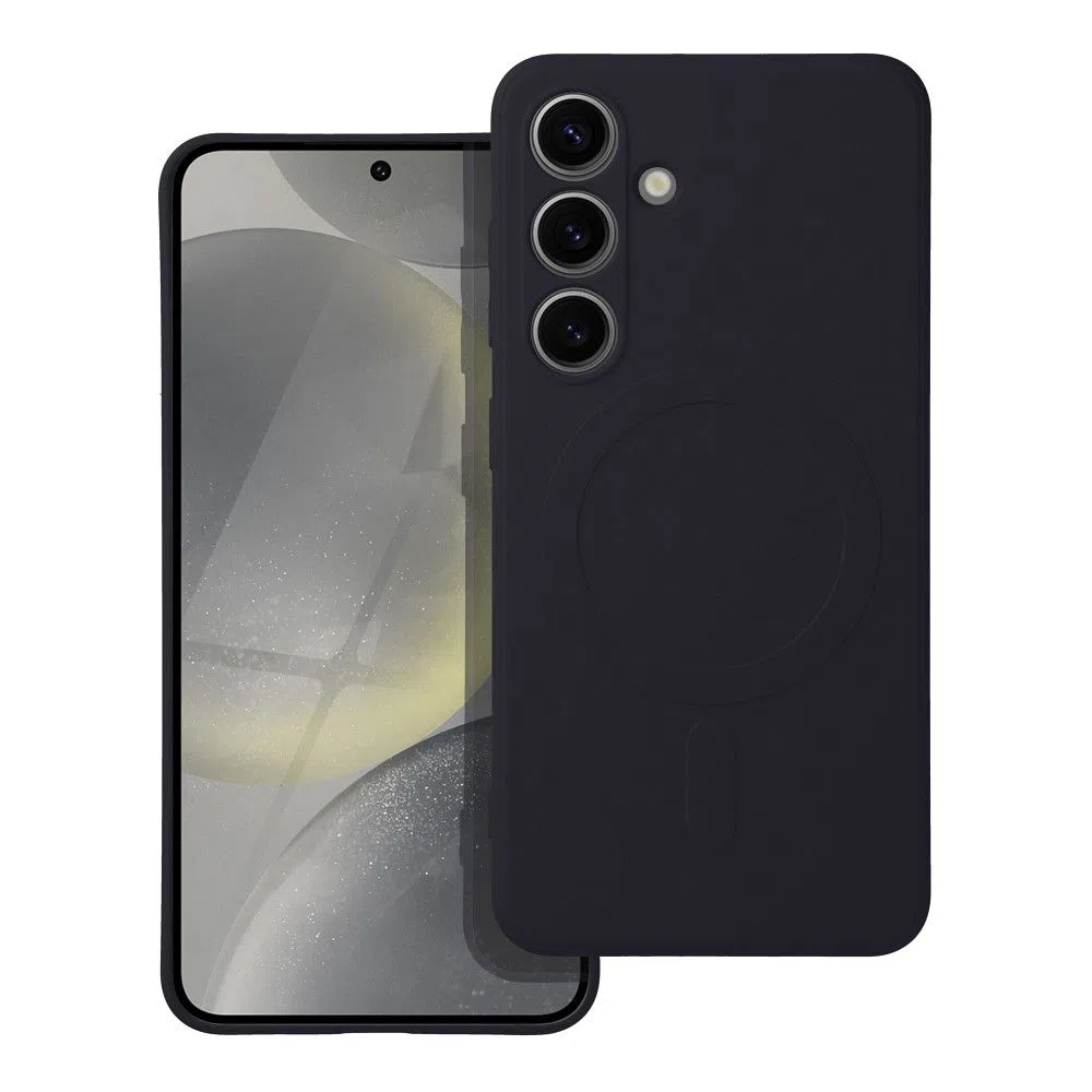 Custodia MagSafe per Samsung Galaxy A36 A366, OEM, Silicone Mag, Nera — 2