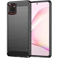 Custodia per Samsung Galaxy Note10 Lite N770, Techsuit, Carbonio, Nera — 3
