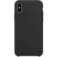 Custodia per Apple iPhone XS / X, OEM, Pure Silicone, Nera — 3