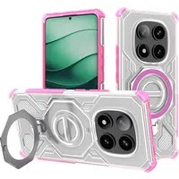 Custodia per Xiaomi Redmi Note 14 Pro+ 5G, Techsuit, Carbon Shield Pro, Rosa — 3