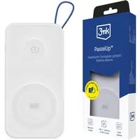 Batteria Esterna Wireless 3MK PastelUp, 10000mAh, 22.5W, QC + PD + FQI, 1 x USB-A - 1 x USB-C - 2 x QI, Bianca — 3