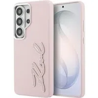 Custodia per Samsung Galaxy S26 Ultra S948, Karl Lagerfeld, Signature Resin Logo, Rosa — 3