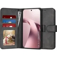 Custodia per Xiaomi 17T, Techsuit, Diary Book, Nera — 3