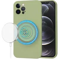 Custodia MagSafe per Apple iPhone 12 Pro, Techsuit, SoftFlex, Matcha — 3