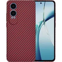 Custodia per OnePlus Nord CE4 Lite, Techsuit, Carbonite FiberShell, Rossa — 3