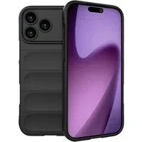 Custodia per Apple iPhone 17 Pro, Techsuit, Magic Shield, Nera — 3
