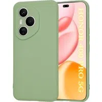Custodia per Honor 400 Pro, Techsuit, SoftFlex, Verde Chiaro — 3