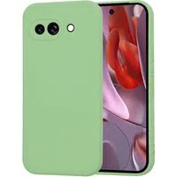 Custodia per Google Pixel 9a, Techsuit, SoftFlex, Verde Chiaro — 3