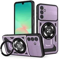 Custodia per Samsung Galaxy A26 A266, Techsuit, RuggedCam, Viola — 3
