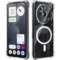 Custodia MagSafe per Nothing Phone (3a) Pro, Techsuit, Antiurto, Trasparente — 3