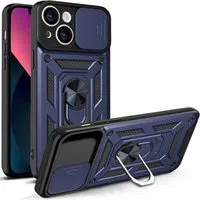 Custodia per Apple iPhone 14, Techsuit, CamShield, Blu — 3