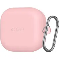 Custodia Tech-Protect Silicone Hook per Samsung Galaxy Buds4 / Buds4 Pro, Rosa — 3