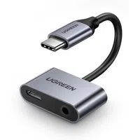 Adattatore Audio USB-C - 3.5mm / USB-C UGREEN CM193, Grigio — 3
