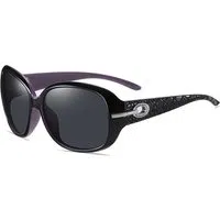 Occhiali da Sole Donna Techsuit 2012, Polarizzati, Protezione UV, Nero Viola Grigio — 3