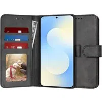 Custodia per Samsung Galaxy S25 FE, Techsuit, Diary Book, Nera — 3