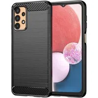Custodia per Samsung Galaxy A13 A135, Techsuit, Carbonio, Nera — 3