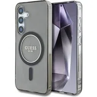 Custodia MagSafe per Samsung Galaxy S25 S931, Guess, IML Glitter Circle, Nera — 3