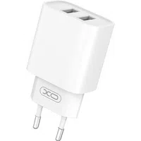 Caricabatterie Retea XO Design CE02C, 10.5W, 2.1A, 2 x USB-A, Bianco — 3