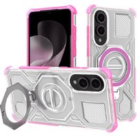 Techsuit Custodia per Samsung Galaxy S25 Edge S937, Techsuit, Carbon Shield Pro, Rosa — 2