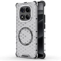 Custodia MagSafe per Xiaomi Redmi Note 14 Pro 4G, Techsuit, HoneyComb Shield, Bianca — 3