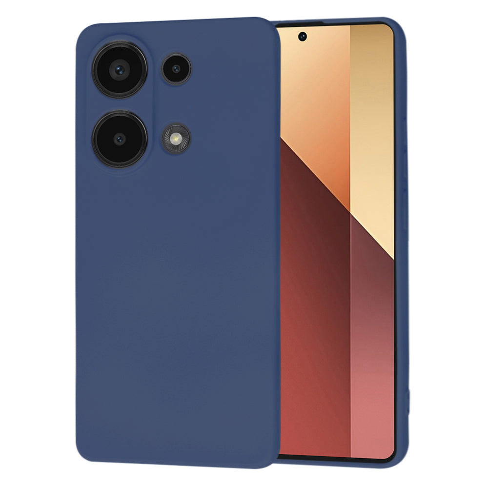 Custodia per Xiaomi Redmi Note 13 Pro 4G / Poco M6 Pro 4G, Techsuit, SoftFlex, Blu marino