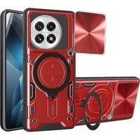 Custodia per OnePlus 13, Techsuit, CamGuard Pro, Rossa — 3
