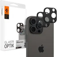 Pellicola protettiva per Fotocamera Posteriore Spigen GlastR Optik per Apple iPhone 16 Pro Max, Vetro Temperato, Set 2 pezzi, Nera AGL05273 — 3