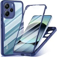 Custodia per Xiaomi Redmi Note 14 4G (Standard), Techsuit, ColorVerse 360, Blu — 3