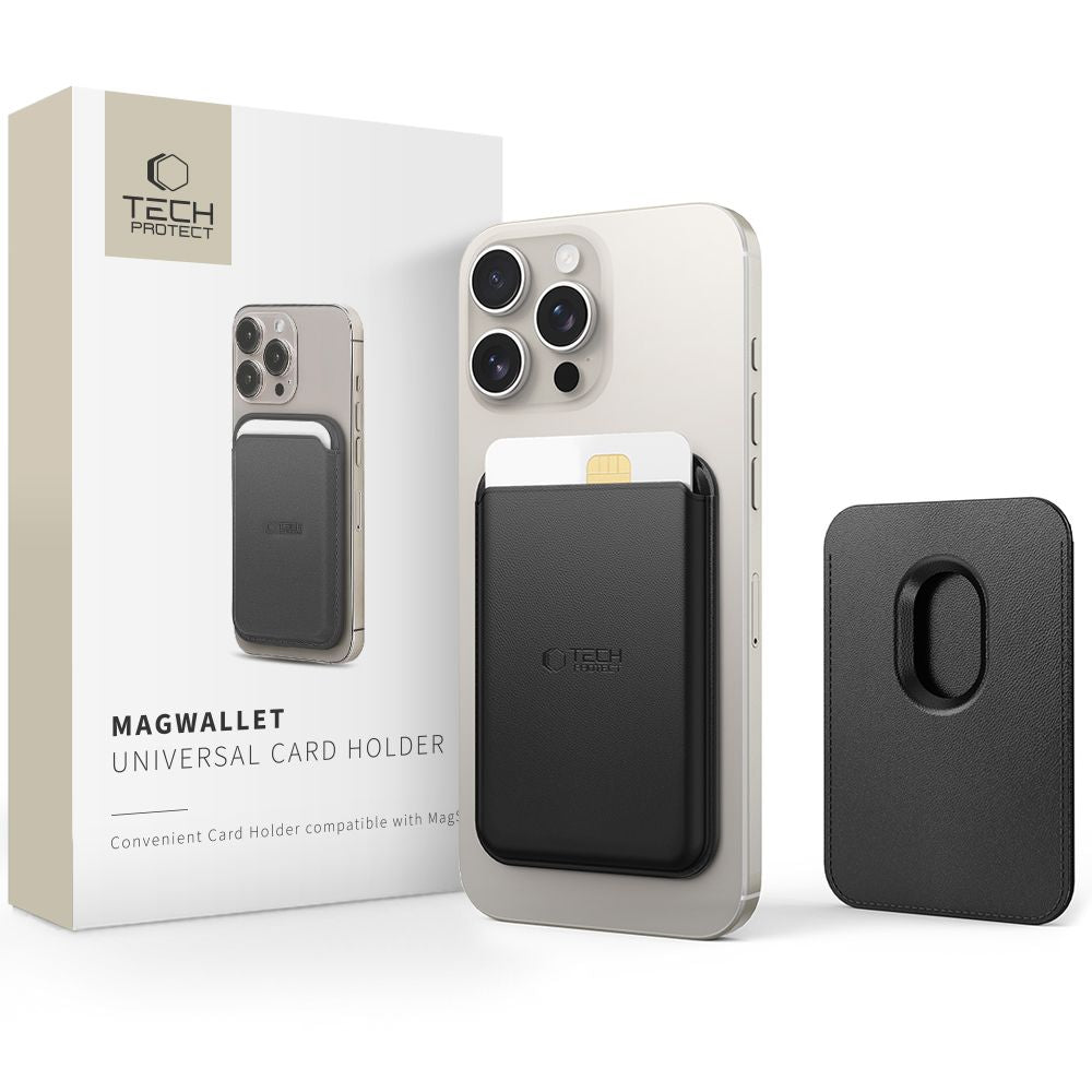 Portafoglio MagSafe, Tech-Protect, Magwallet, nero