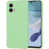 Custodia per Motorola Moto G53, Techsuit, SoftFlex, Verde Chiaro — 3