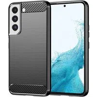 Custodia per Samsung Galaxy S22 5G S901, Techsuit, Carbonio, Nera — 3