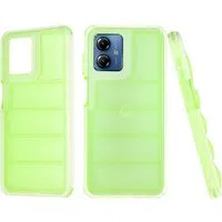 Custodia per Motorola Moto G14, Techsuit, Wave Shield, Verde — 3