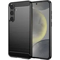 Custodia per Samsung Galaxy S24 S921, Techsuit, Carbonio, Nera — 3
