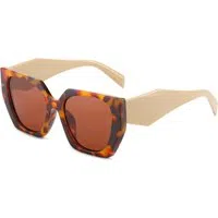Occhiali da Sole Donna Techsuit 3967, Crema Marrone — 3