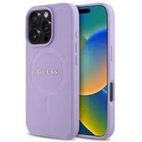Custodia MagSafe per Apple iPhone 16 Pro Max, Guess, Saffiano, Viola — 3
