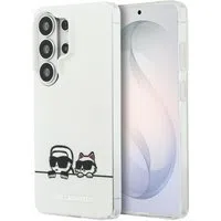 Custodia MagSafe per Samsung Galaxy S26 Ultra S948, Karl Lagerfeld, IML Karl & Choupette Peekaboo Logo, Bianca — 3