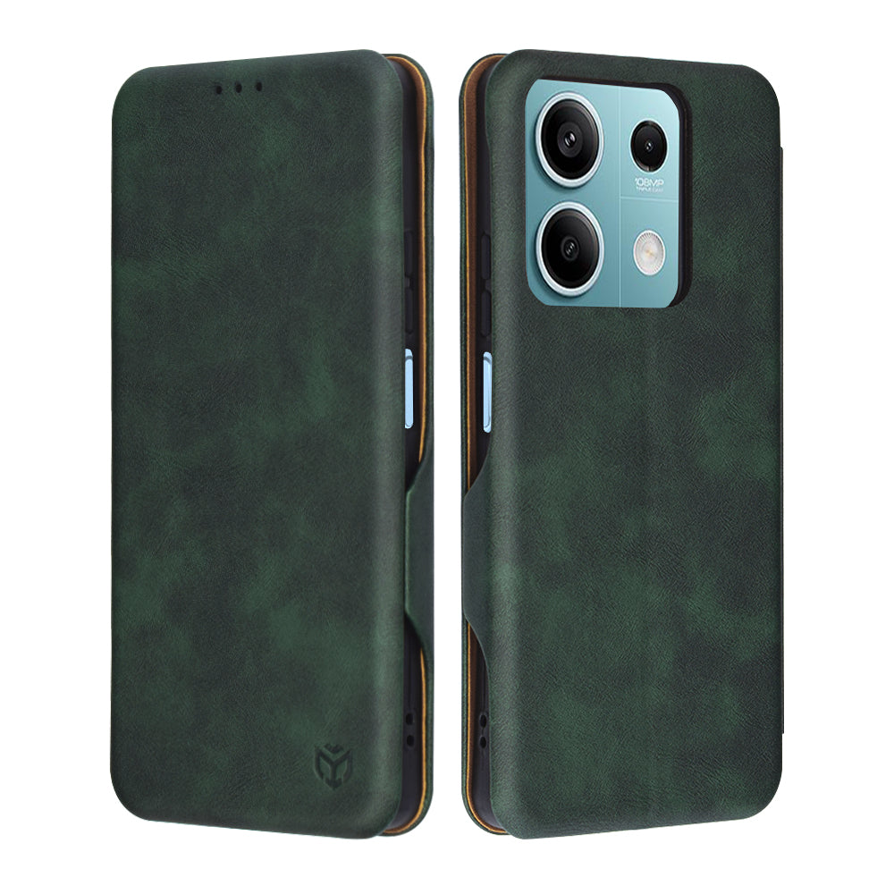 Custodia per Xiaomi Redmi Note 13 5G, Techsuit, Safe Wallet Plus, Verde