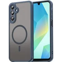 Custodia MagSafe per Samsung Galaxy A16 5G A166 / A16 4G A165, Techsuit, HaloFrost II, Blu Navy — 3