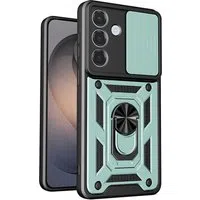 Custodia per Samsung Galaxy S26 S942, Techsuit, CamShield, Verde — 3