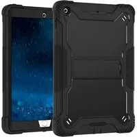 Custodia per Apple iPad 9.7 (2018) / 9.7 (2017), Techsuit, Rugged TabShell, Nera — 3